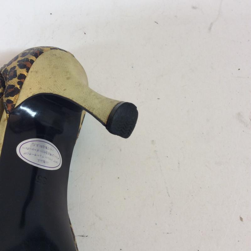 ジャンニヴェルサーチ GIANNI VERSACE ミュール ミュール 22.5cm ヒョウ柄・レオパード柄 金 / ゴールド / X 茶 / ブラウン / X ベージュ / ベージュ / レディース USED 古着 中古 10004201