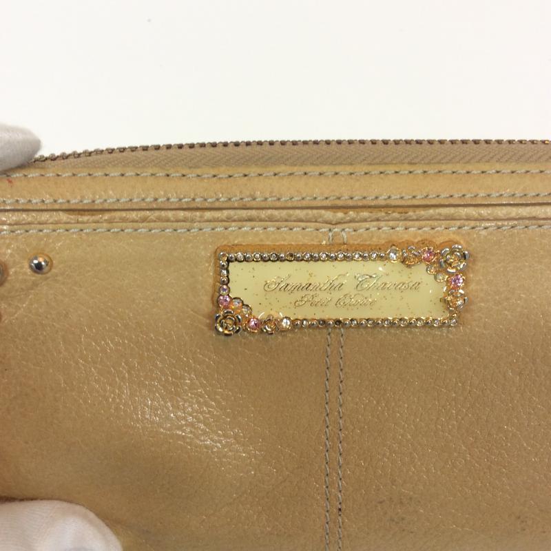 サマンサタバサ プチチョイス Samantha Thavasa Petit Choice 財布 長財布 無地 ベージュ / ベージュ / レディース USED 古着 中古 10004210