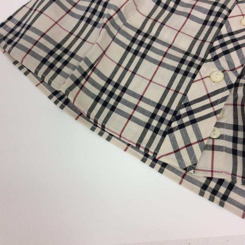 バーバリーロンドン Burberry London シャツ、ブラウス 半袖 S チェック ベージュ / ベージュ / レディース USED 古着 中古 10004237