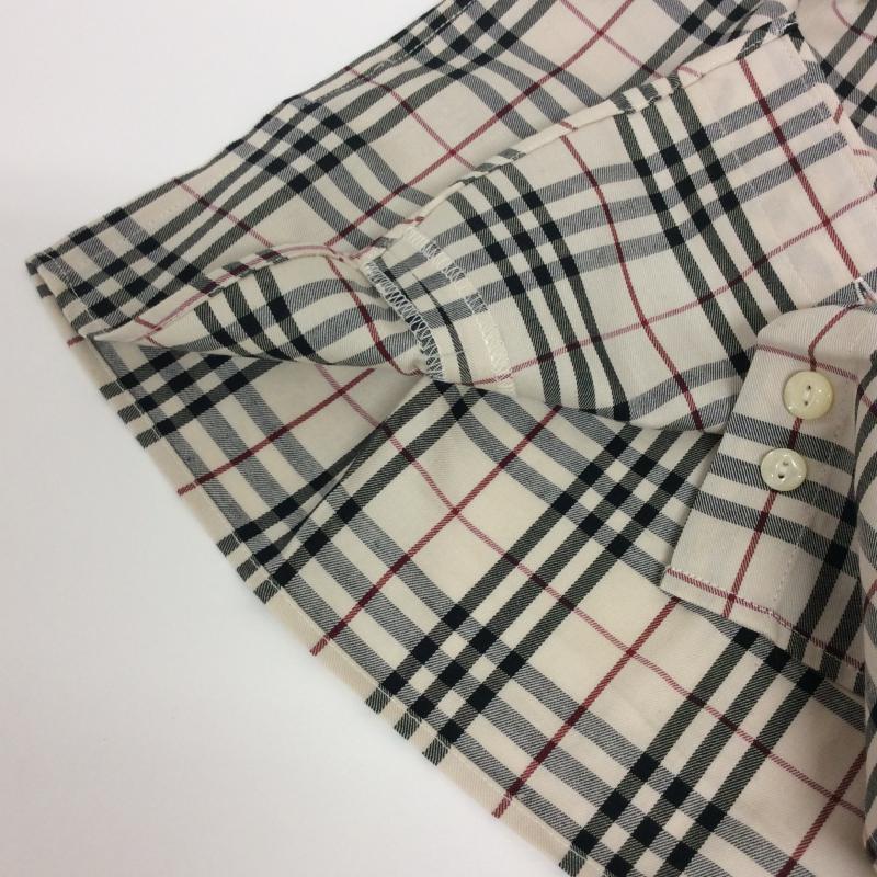 バーバリーロンドン Burberry London シャツ、ブラウス 半袖 S チェック ベージュ / ベージュ / レディース USED 古着 中古 10004237