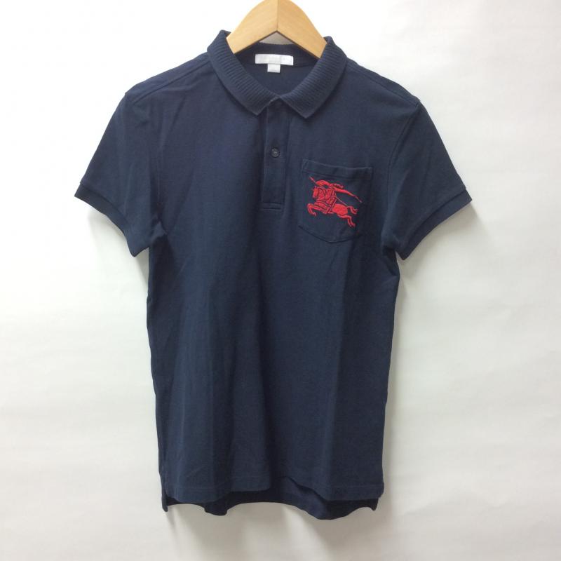 バーバリーチルドレン BURBERRYCHILDREN ポロシャツ 半袖 150cm 無地 X ロゴ、文字 紺 / ネイビー / ボーイズ USED 古着 中古 10004245