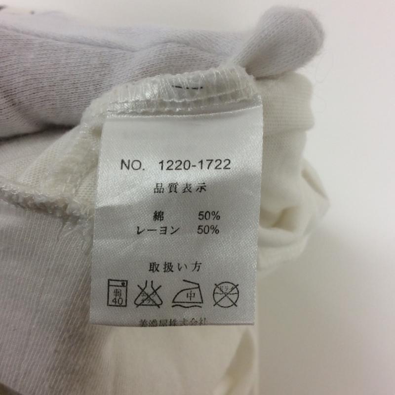 ボンダッチ VONDUTCH カットソー 半袖 M 無地 X プリント 白 / ホワイト / レディース USED 古着 中古 10004252
