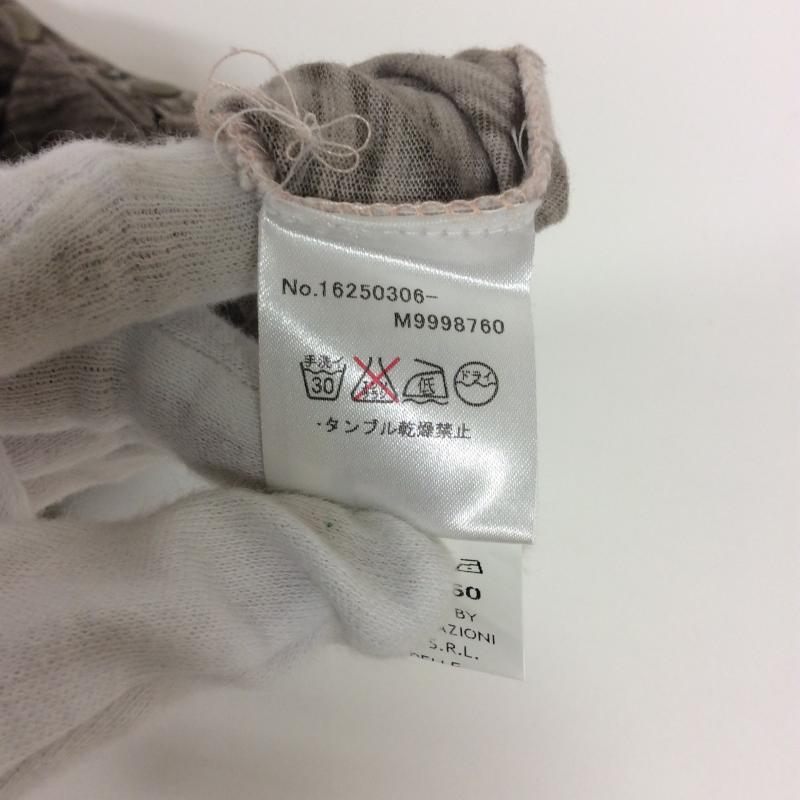 インペリアル IMPERIAL カットソー 半袖 無地 X ダメージ加工 X 星 茶 / ブラウン / レディース USED 古着 中古 10004254