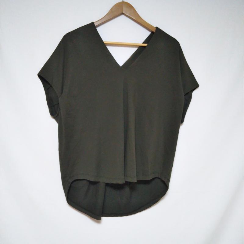 ロージー ROSIEE カットソー 半袖 40 無地 緑 / グリーン / レディース USED 古着 中古 10004277