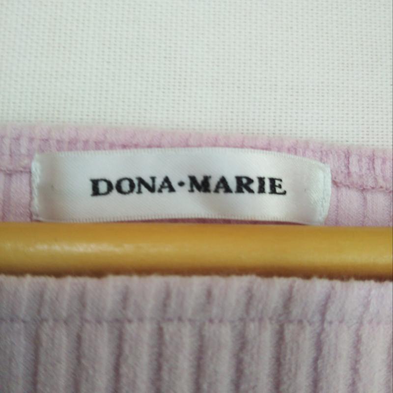 ドナマリー DONA MARIE カットソー 長袖 38 無地 桃 / ピンク / レディース USED 古着 中古 10004280