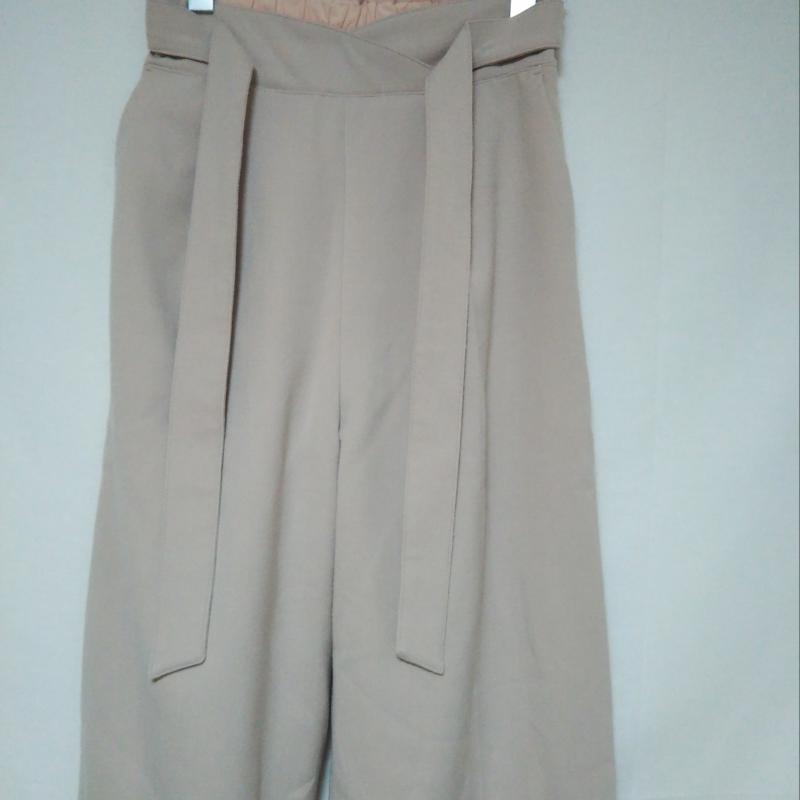 エンネア Ennea パンツ スラックス 38インチ 無地 ベージュ / ベージュ / レディース USED 古着 中古 10004285