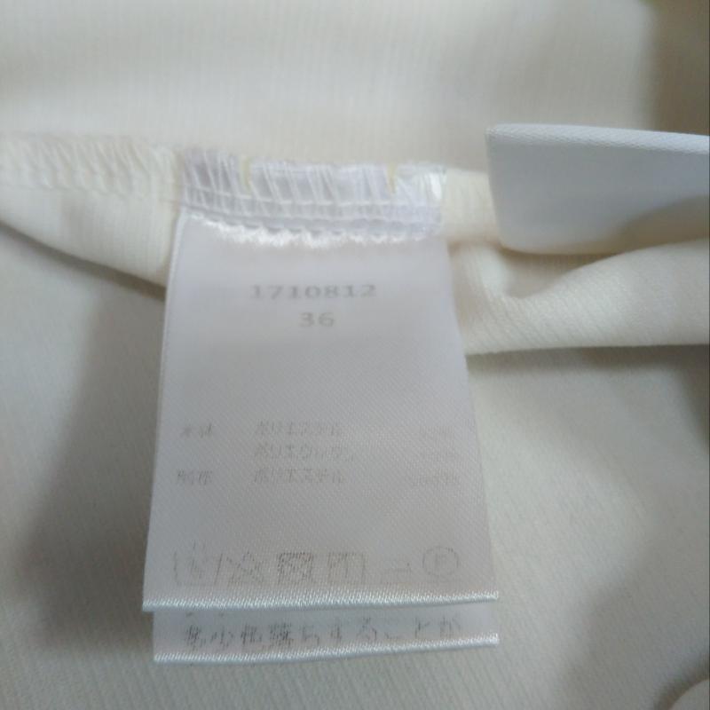ヨーロ YOLO カットソー 半袖 36 無地 白 / ホワイト / レディース USED 古着 中古 10004300