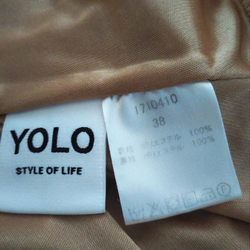 ヨーロ YOLO ワンピース ひざ丈スカート 38 花柄 桃 / ピンク / レディース USED 古着 中古 10004340