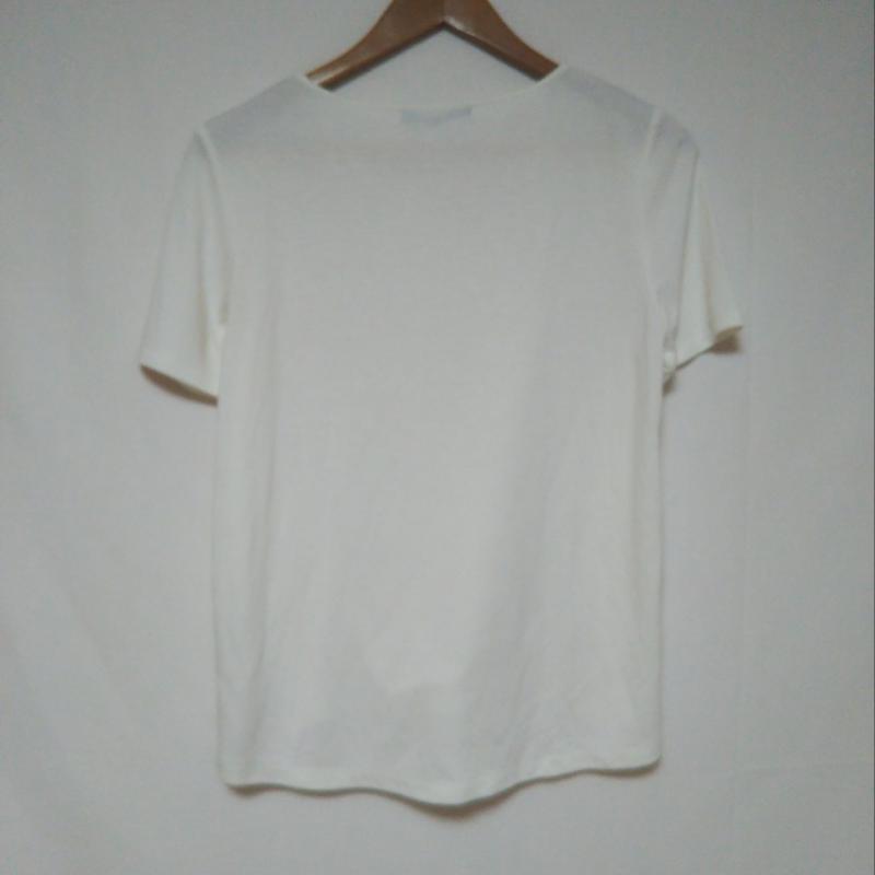 アンナクリーク anna kreek カットソー 半袖 総柄 X 無地 白 / ホワイト / X 黒 / ブラック / レディース USED 古着 中古 10004344