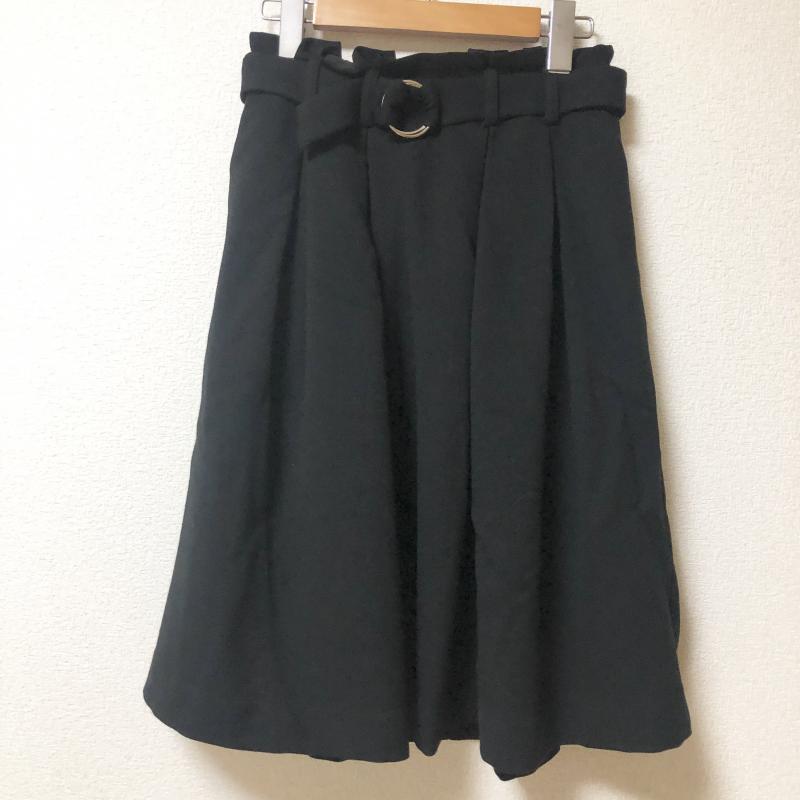 エンネア Ennea スカート ひざ丈スカート 38インチ 無地 黒 / ブラック / レディース USED 古着 中古 10004347
