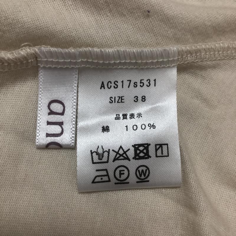 アナナス anana カットソー 七分袖 38 無地 白 / ホワイト / レディース USED 古着 中古 10004351