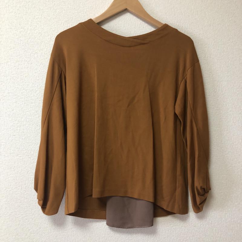 エンネア Ennea カットソー 長袖 38 無地 茶 / ブラウン / レディース USED 古着 中古 10004352