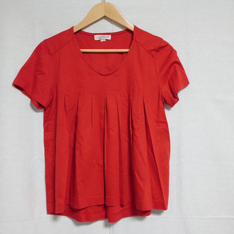グリーンデイル ガーネット GREENDALE GARNET カットソー 半袖 S 無地 赤 / レッド / レディース USED 古着 中古 10004371