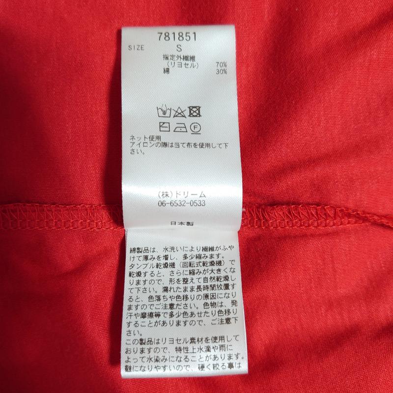 グリーンデイル ガーネット GREENDALE GARNET カットソー 半袖 S 無地 赤 / レッド / レディース USED 古着 中古 10004371