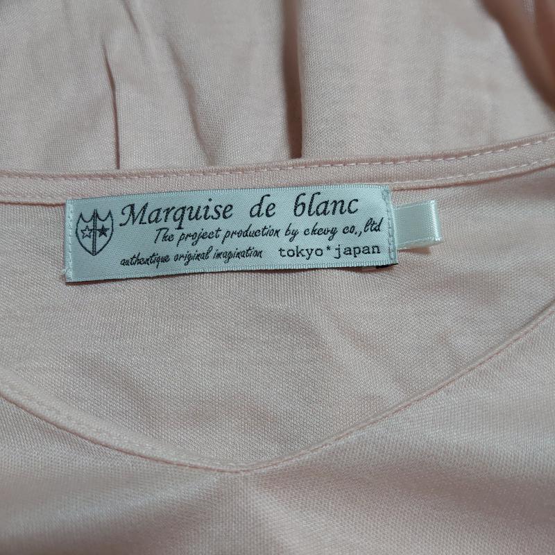 マルキスデブラン Marquise de blanc カットソー 長袖 38 無地 桃 / ピンク / レディース USED 古着 中古 10004380