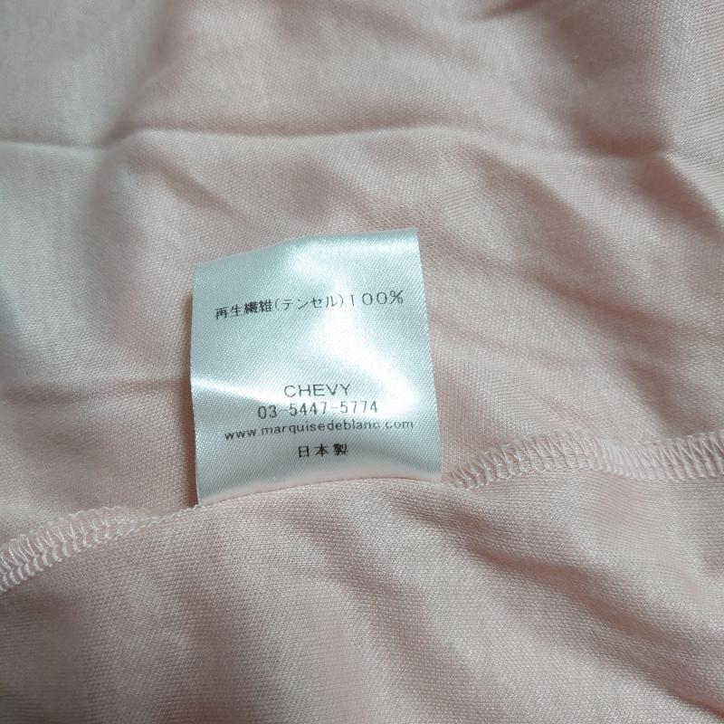 マルキスデブラン Marquise de blanc カットソー 長袖 38 無地 桃 / ピンク / レディース USED 古着 中古 10004380