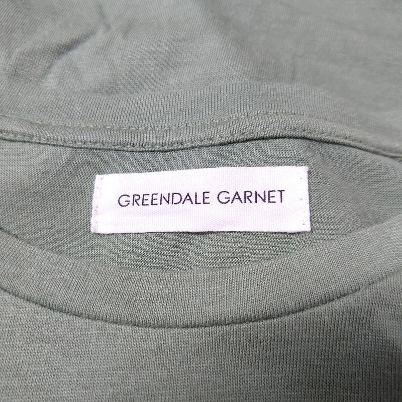 グリーンデイル ガーネット GREENDALE GARNET カットソー 半袖 M 無地 緑 / グリーン / レディース USED 古着 中古 10004404