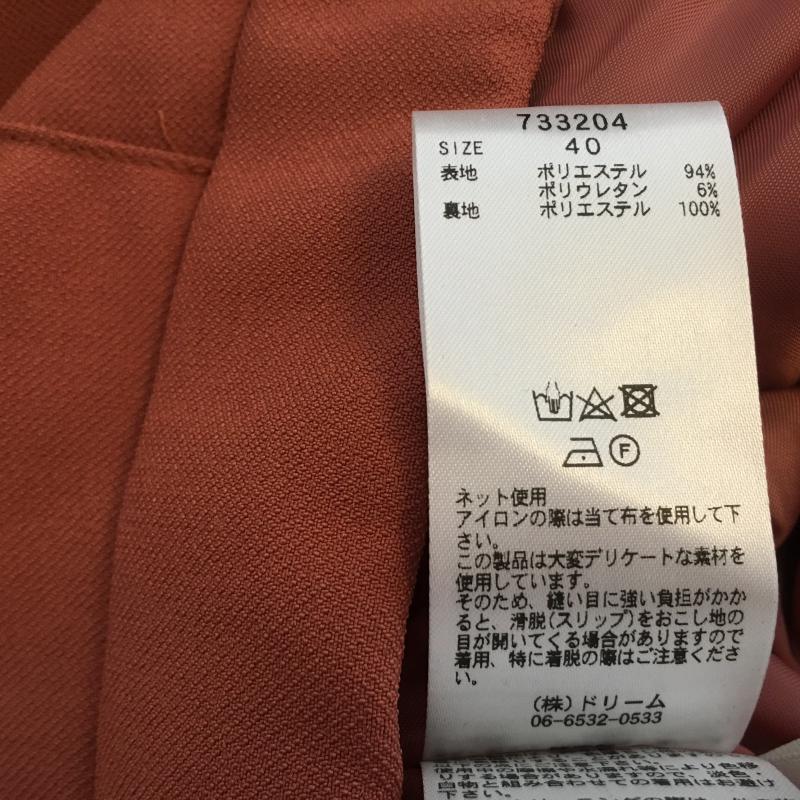 ロージー ROSIEE パンツ スラックス 40インチ 無地 橙 / オレンジ / レディース USED 古着 中古 10004430