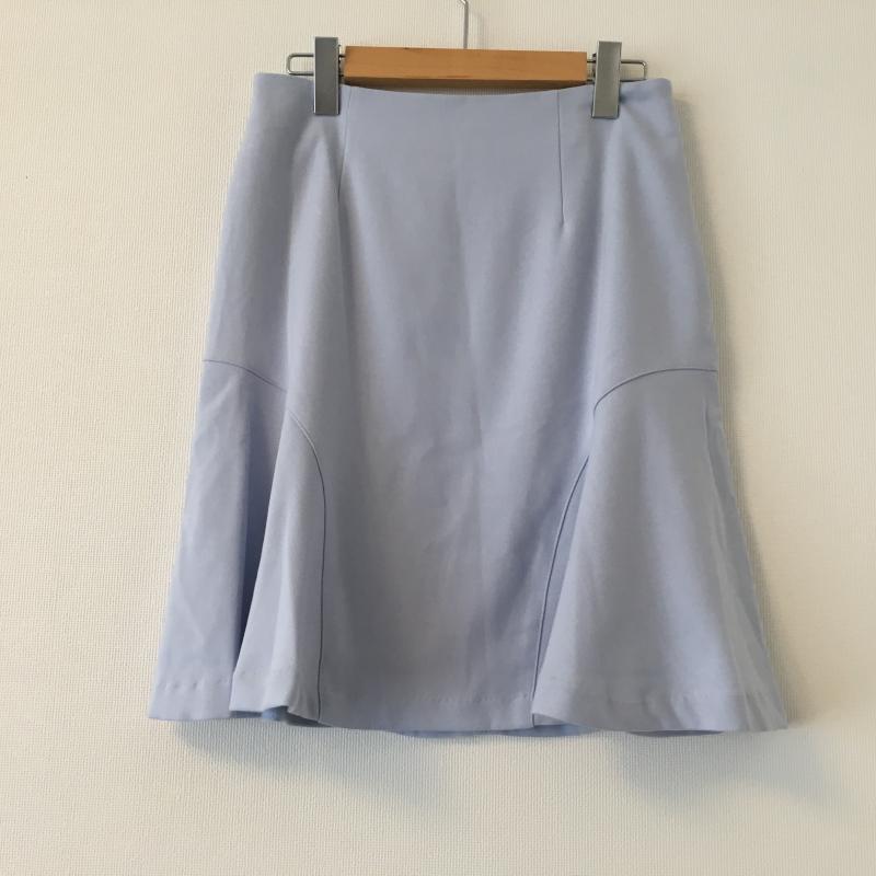 エンネア Ennea スカート ひざ丈スカート 40インチ 無地 青 / ブルー / レディース USED 古着 中古 10004437
