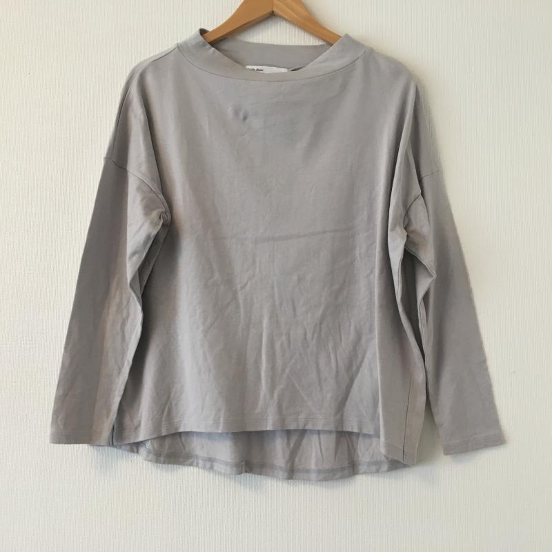 ノーブルブラン NobleBlanc カットソー 長袖 36 無地 灰 / グレー / レディース USED 古着 中古 10004438