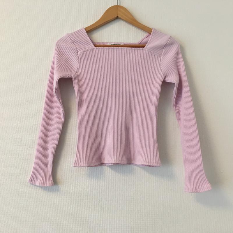 ドナマリー DONA MARIE カットソー 長袖 38 無地 桃 / ピンク / レディース USED 古着 中古 10004445
