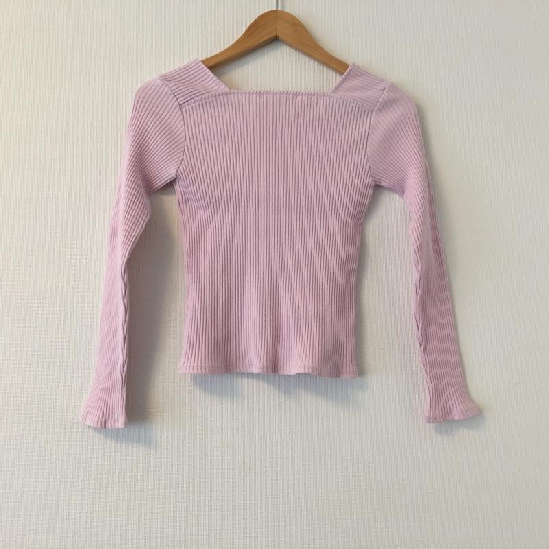 ドナマリー DONA MARIE カットソー 長袖 38 無地 桃 / ピンク / レディース USED 古着 中古 10004445
