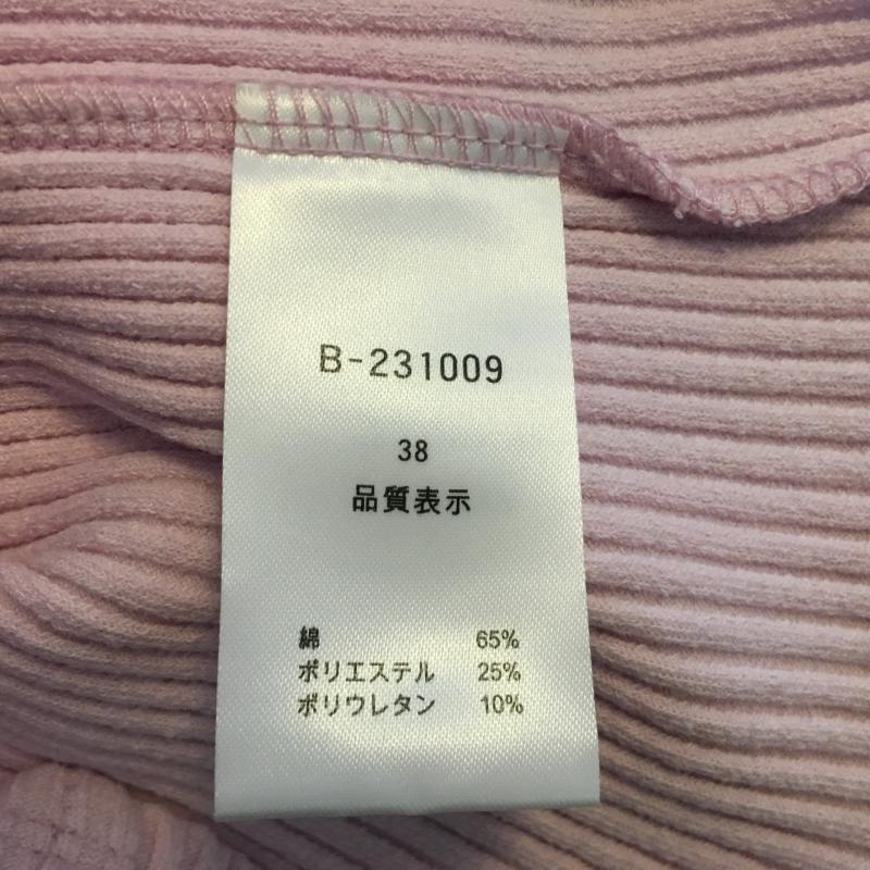 ドナマリー DONA MARIE カットソー 長袖 38 無地 桃 / ピンク / レディース USED 古着 中古 10004445