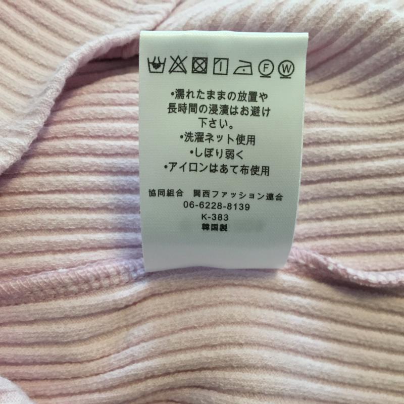 ドナマリー DONA MARIE カットソー 長袖 38 無地 桃 / ピンク / レディース USED 古着 中古 10004445