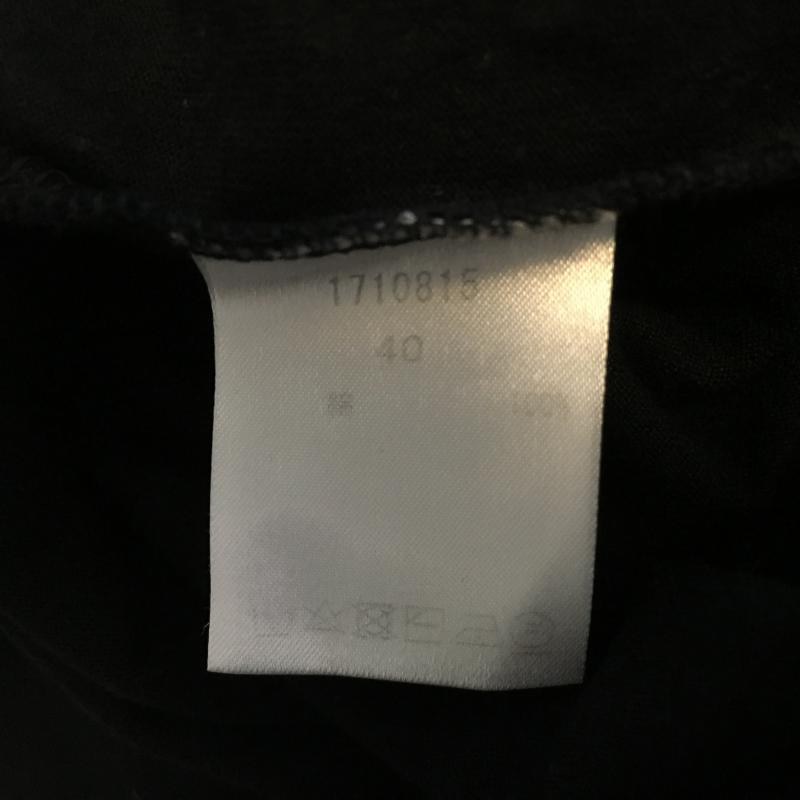 ヨーロ YOLO カットソー 半袖 40 無地 黒 / ブラック / レディース USED 古着 中古 10004450