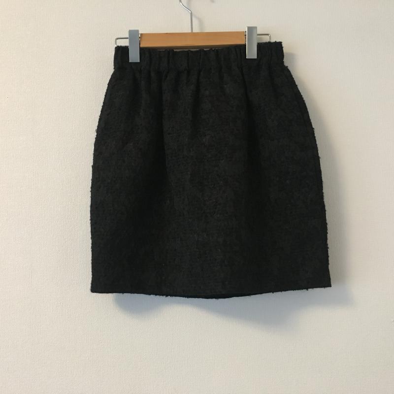 ソーノ Sono スカート ミニスカート 1 無地 黒 / ブラック / レディース USED 古着 中古 10004452
