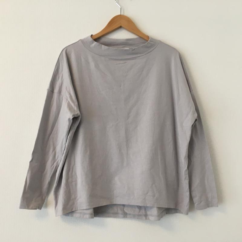 ノーブルブラン NobleBlanc カットソー 長袖 38 無地 灰 / グレー / レディース USED 古着 中古 10004459