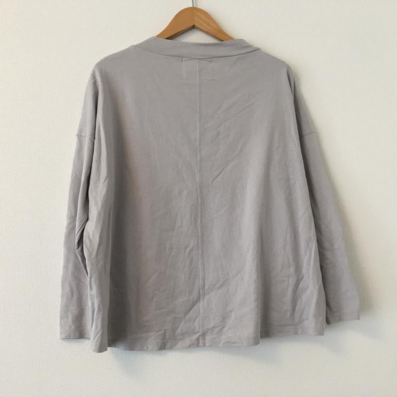 ノーブルブラン NobleBlanc カットソー 長袖 38 無地 灰 / グレー / レディース USED 古着 中古 10004459