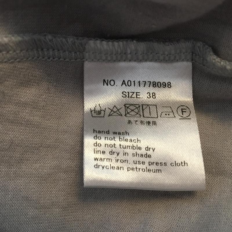 ノーブルブラン NobleBlanc カットソー 長袖 38 無地 灰 / グレー / レディース USED 古着 中古 10004459