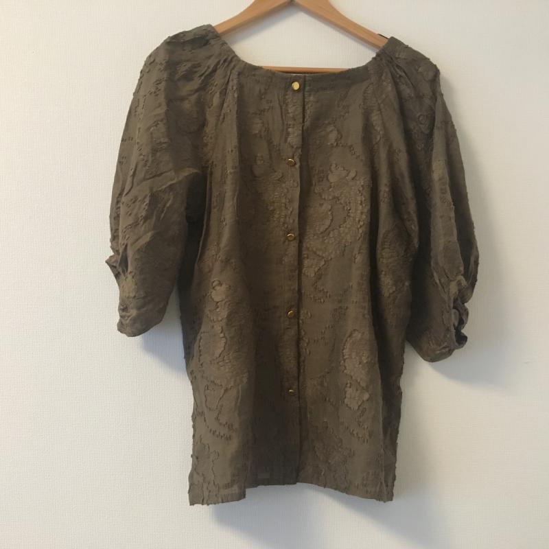 エミリアン EMILYAN カットソー 七分袖 9 無地 茶 / ブラウン / レディース USED 古着 中古 10004461