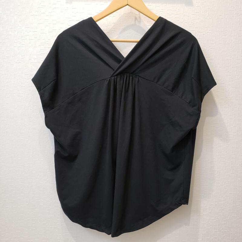 ロージー ROSIEE カットソー 半袖 40 無地 黒 / ブラック / レディース USED 古着 中古 10004478