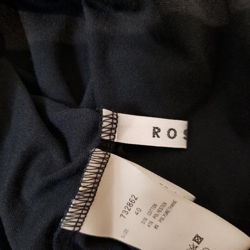 ロージー ROSIEE カットソー 半袖 40 無地 黒 / ブラック / レディース USED 古着 中古 10004478