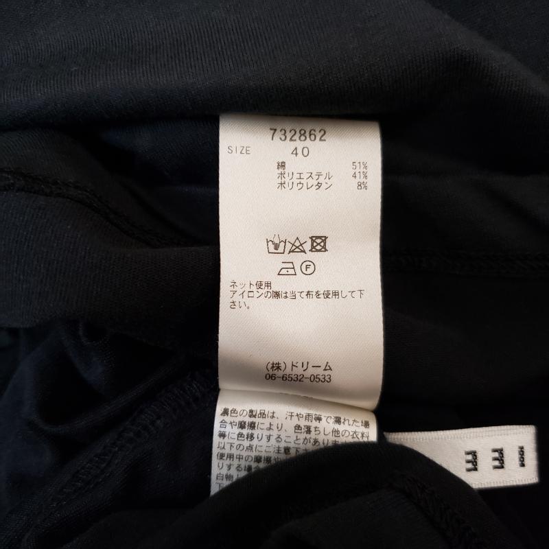 ロージー ROSIEE カットソー 半袖 40 無地 黒 / ブラック / レディース USED 古着 中古 10004478