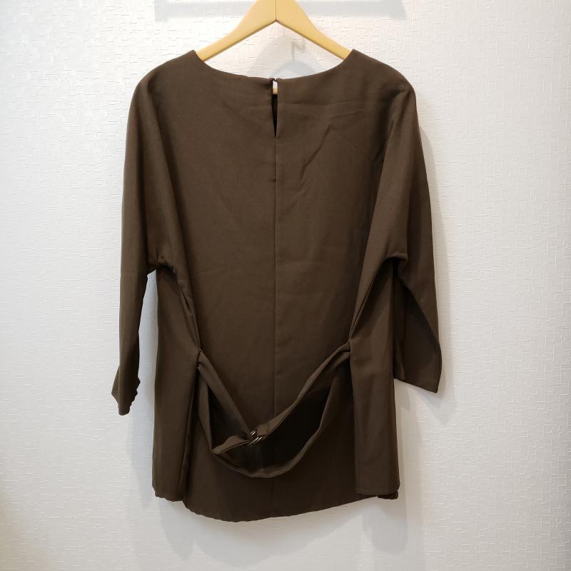 ダブリュダブリュティ WWT カットソー 七分袖 M 無地 茶 / ブラウン / レディース USED 古着 中古 10004489