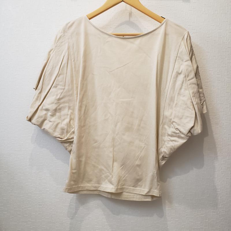 アナナス anana カットソー 半袖 38 無地 ベージュ / ベージュ / レディース USED 古着 中古 10004498