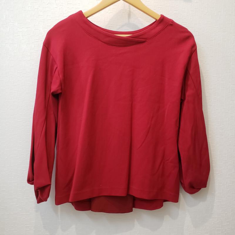 エンネア Ennea カットソー 七分袖 36 無地 赤 / レッド / レディース USED 古着 中古 10004500