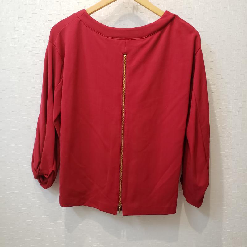 エンネア Ennea カットソー 七分袖 36 無地 赤 / レッド / レディース USED 古着 中古 10004500