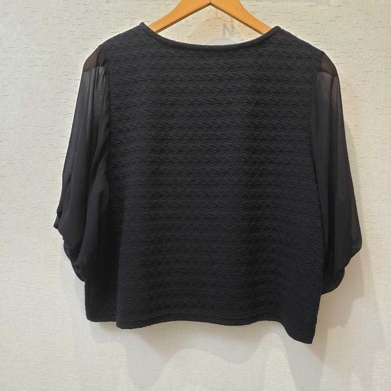 ヨーロ YOLO カットソー 半袖 38 無地 紺 / ネイビー / レディース USED 古着 中古 10004502