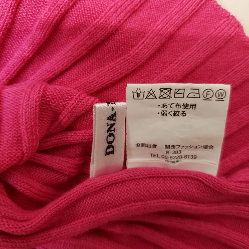 ドナマリー DONA MARIE カットソー 長袖 36 無地 桃 / ピンク / レディース USED 古着 中古 10004506