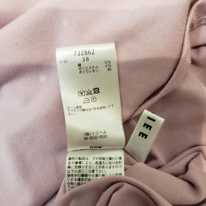 ロージー ROSIEE カットソー 半袖 38 無地 桃 / ピンク / レディース USED 古着 中古 10004510