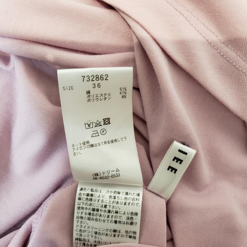 ロージー ROSIEE カットソー 半袖 36 無地 桃 / ピンク / レディース USED 古着 中古 10004519