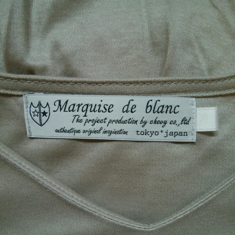 マルキスデブラン Marquise de blanc カットソー 長袖 38 無地 灰 / グレー / レディース USED 古着 中古 10004541