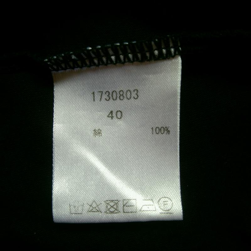 ヨーロ YOLO Tシャツ 半袖 40 無地 黒 / ブラック / レディース USED 古着 中古 10004549