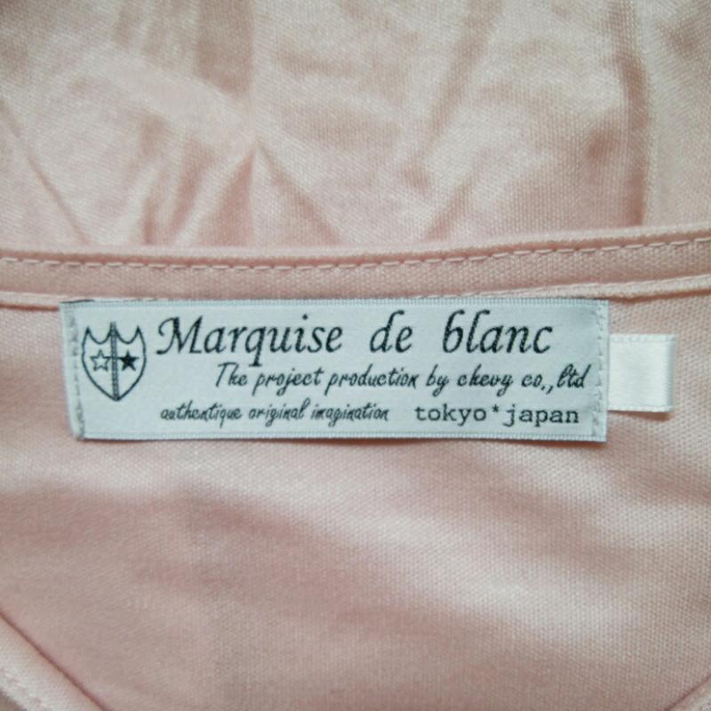 マルキスデブラン Marquise de blanc カットソー 長袖 38 無地 桃 / ピンク / レディース USED 古着 中古 10004550