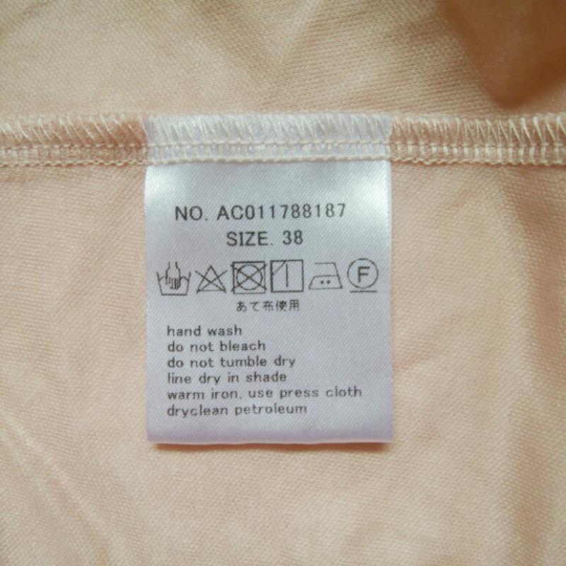マルキスデブラン Marquise de blanc カットソー 長袖 38 無地 桃 / ピンク / レディース USED 古着 中古 10004550