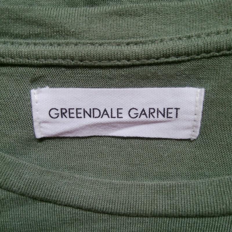 グリーンデイル ガーネット GREENDALE GARNET カットソー 半袖 M 無地 X 緑 / グリーン / レディース USED 古着 中古 10004554